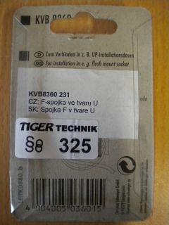Schwaiger KVB 8360 sat F-Verbinder in U-Form z.B. UP-Installationsdosen*so325