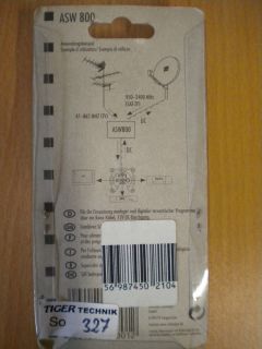 Schwaiger ASW 800 SAT Einspeiseweiche digital DVB-T tauglich 5-2400MHz *so327
