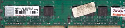 Transcend PC2-6400 1GB DDR2 800MHz CL5 Arbeitsspeicher RAM DIMM* r27