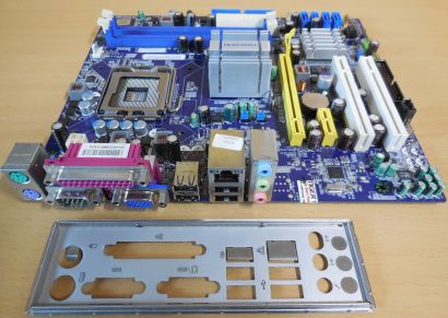 Foxconn G31MX-K Rev1.0A Mainboard +Blende Intel G31 Sockel 775 VGA LAN PCIe*m149