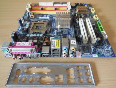 Gigabyte GA-8I915PMD Rev 1.0 Mainboard +Blende Sockel 775 PCIe DDR2 LAN* m423