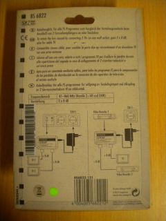 Schwaiger BS 6822 2-Geräte-TV-Verstärker 2x 8 dB kabeltauglich *so339