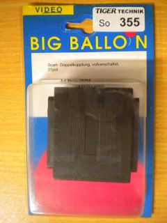 BigBalloon Video 21-pol SCART Doppelkupplung vollverschaltet Buchse Buchse*so355