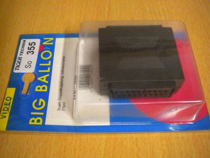 BigBalloon Video 21-pol SCART Doppelkupplung vollverschaltet Buchse Buchse*so355