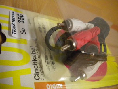 BigBalloon Audio Cinch Kabel 1,5m 2x Cinch Stecker auf 2x Cinch Stecker* so356 BigBalloon Audio Cinch Kabel 1,5m 2x Cinch Stecker auf 2x Cinch Stecker* so356