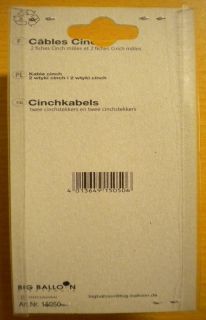 BigBalloon Audio Cinch Kabel 1,5m 2x Cinch Stecker auf 2x Cinch Stecker* so356 BigBalloon Audio Cinch Kabel 1,5m 2x Cinch Stecker auf 2x Cinch Stecker* so356