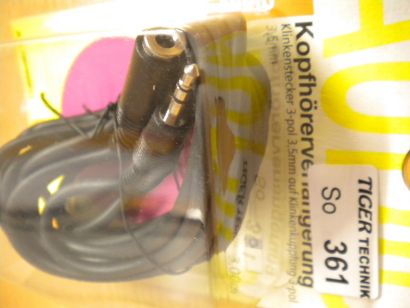 BigBalloon Audio Kopfhörer Klinkenverlängerung 3,5mm Buchse 3m Länge*so361