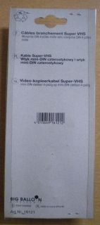 BigBalloon S-VHS SVHS Kabel 2m 4-pol Mini-DIN-St.- 4-pol Mini-DIN-St. *so369