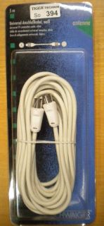 Schwaiger TV/Radio Antennenkabel Koax-Stecker - Koax-Kupplung 5m weiß *so394