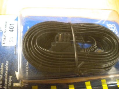 Schwaiger Telefon Kabel 6m TAE F Western 6 4 für Import-Telefone 4 adrig* so401