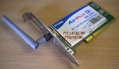 D-Link Air Plus G DWL G520 plus WLAN PCI Karte* wk27