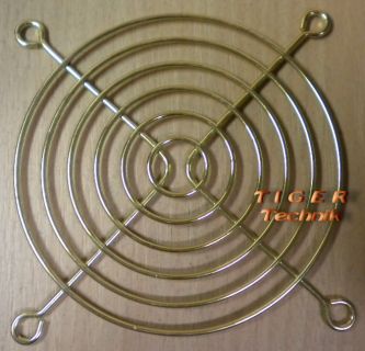 Fan Grill 92mm 92 mm 9,2cm Lüfter Grill Fan Gitter Goldfarbe Lüftergitter* pz18