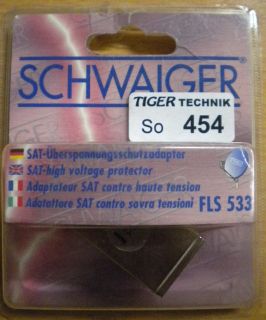 Schwaiger FLS 533 SAT Überspannungsschutzadapter* so454