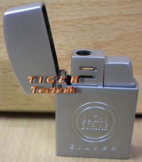 Original Lucky Strike Mini Feuerzeug Silber Metall NEU OVP* so901