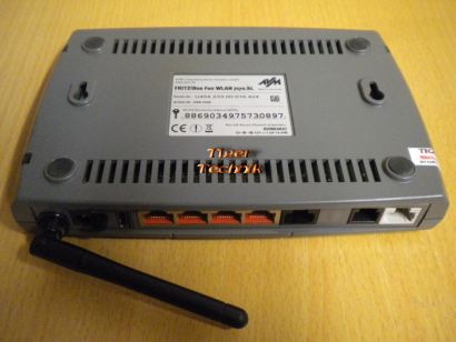 Fritz!Box Fon WLAN 7170 SL Router Rot ADSL ADSL2+ 4-ports VOIP ISDN USB* nw310