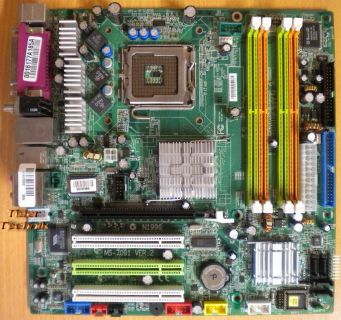 MSI MS-7091 Ver 2 Medion 8383XL Mainboard +Blende Sockel 775 PCIe DDR2* m445