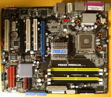 ASUS P5WD2 Premium Rev 1.04G Mainboard Sockel 775 SATA+IDE-RAID Dual GB-LAN*m447