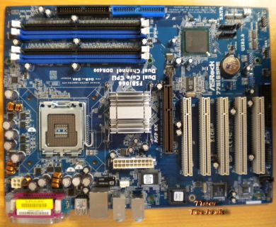 ASRock 775i65PE Rev. 1.03 Mainboard + Blende Sockel 775 AGP SATA DDR400 LAN*m451