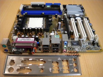 Asus A8NE-FM/S Rev 2.00 Mainboard + Blende Sockel 939 DDR400 PCI-E x16 LAN* m453