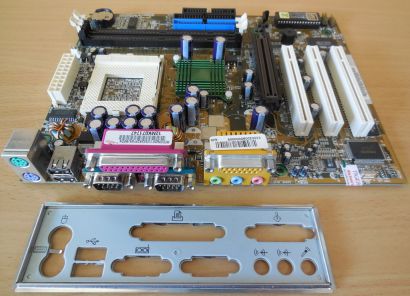 ASUS CUV4X-CM Medion 2001 Rev 1.01 Mainboard +Blende Sockel 370 AGP Audio* m200