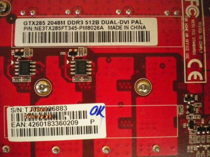Gainward GeForce GTX 285 2048MB 512Bit GDDR3 DUAL-DVI PAL VIVO * g273