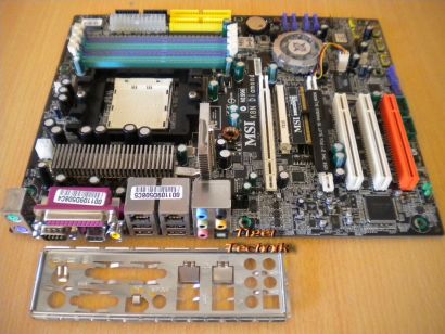 MSI K8N Diamond MS-7100 Ver1 Mainboard + Blende Sockel 939 Dual PCIe GbLAN* m466
