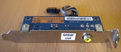 Slot Blech SPDIF Gigabyte GC-SPDIF Composite Cinch Out Ausgang Mainboard* pz123
