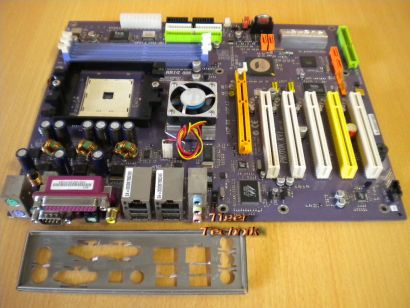 ECS Elitegroup Photon KV1 Rev1.0 HighEnd Sockel 754 Mainboard SATA IDE-RAID*m475