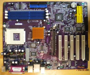ECS Elitegroup L7VTA Rev: 1.0 Mainboard + Blende Sockel A 462 AGP IDE-RAID *m485
