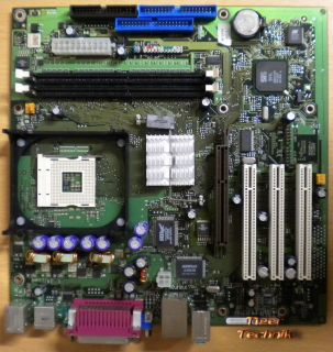 FSC Fujitsu Siemens D1761-A23 GS1 Mainboard +Blende Sockel 478 AGP VGA LAN *m489