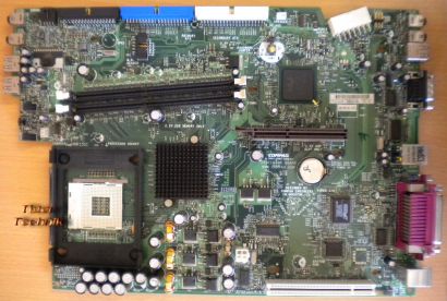 HP Evo D510 SFF 277977-001 262283-001 Rev 0F Mainboard + Blende Sockel 478* m535