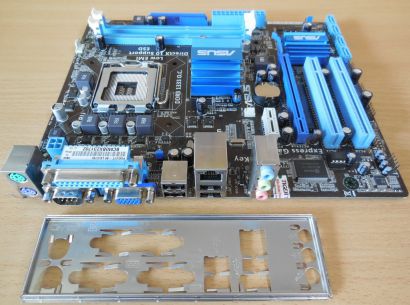 Asus P5G41T-M LX Rev 1.01G Mainboard +Blende Sockel 775 Intel G41 VGA DDR3* m562