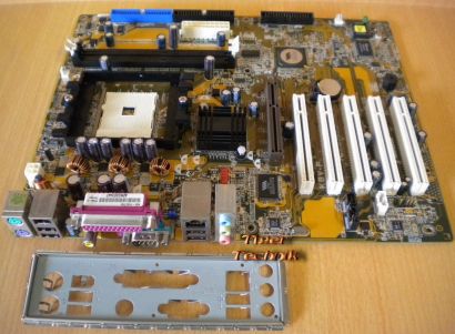 ASUS K8V-F Rev 1.03 Actebis-OEM Mainboard + Blende Sockel 754 IEEE1394* m568