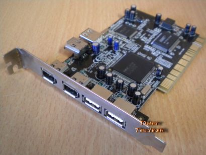 6-Port PCI Adapter Card SD-COMBO-02 3x USB 2.0 3x FireWire IEEE 1394a* sk18