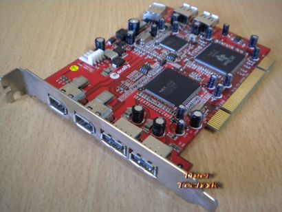 7-Port PCI Adapter Card 4x USB 2.0 & 3x FireWire IEEE 1394a* sk19