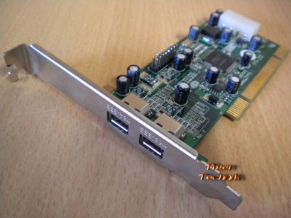 2-Port PCI Adapter Card 2x FireWire IEEE 1394a Versch. Hersteller Marken* sk32