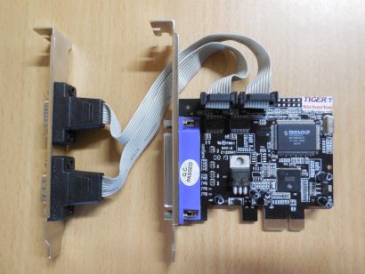 PI49835-9X2A 1x LPT Parallel 2x COM Port Seriell RS-232 PCI Express Karte* sk33