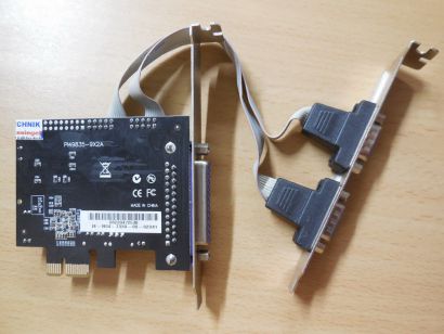 PI49835-9X2A 1x LPT Parallel 2x COM Port Seriell RS-232 PCI Express Karte* sk33