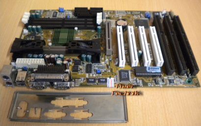 Asus P2B Rev 1.10 Mainboard + Blende 3x ISA Slot 1 Intel 440BX AGP PCI USB* m573