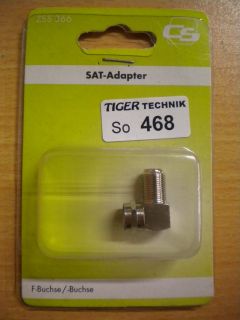 Schwaiger CS DIY F-Winkeladapter F-Stecker F-Buchse Metall hohe Qualität* so468