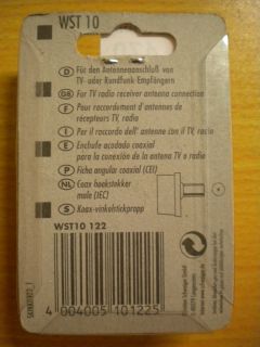 Schwaiger WST 10 Koax Winkel Stecker für TV & Rundfunk Koax L Stecker* so470