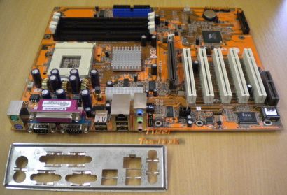 Syntax SV266A Rev 1.0 Mainboard +Blende Sockel 462 A DDR oder SDRAM LAN* m585