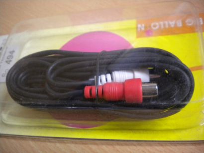 BigBalloon Cinch Kabel Verlängerung 2,5m 2x Cinch Stecker -2x Cinch Buchse*so494