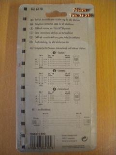 Schwaiger Telefon Kabel Modular 10m +Adapter Telekom Siemens International*so510