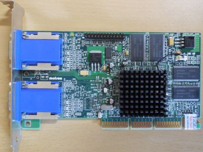 Matrox Millenium G450 G45+MDHA32DB Retro AGP 32MB Dual Head VGA Grafikkarte*g307