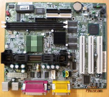MSI MS-6190 Ver1 Medion 9901 Mainboard +Blende Slot 1 Intel 440ZX VGA Audio*m593
