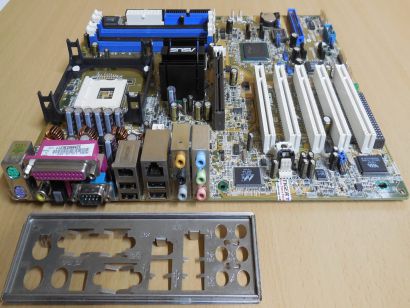 ASUS P4P800-E Deluxe Rev1.02 Mainboard +Blende Sockel 478 SATA AGP IDE RAID*m608