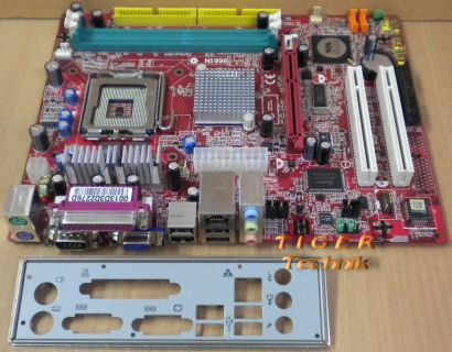 MSI PM8M2-V MS-7071 Ver1 Mainboard +Blende Sockel 775 DDR AGP VGA LAN Audio*m613