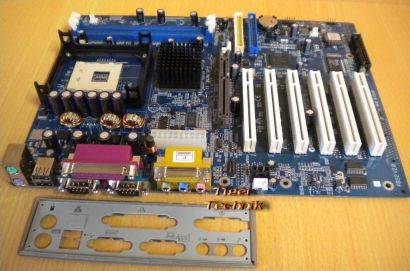 Shuttle AB52 V2.0 Mainboard + Blende Sockel 478 FSB533 DDR AGP 4X Audio* m629