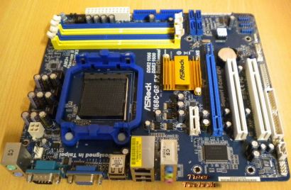 ASRock N68C-GS FX Rev1.05 Mainboard Sockel AM3+ VGA LAN Audio DDR2 o. DDR3* m635